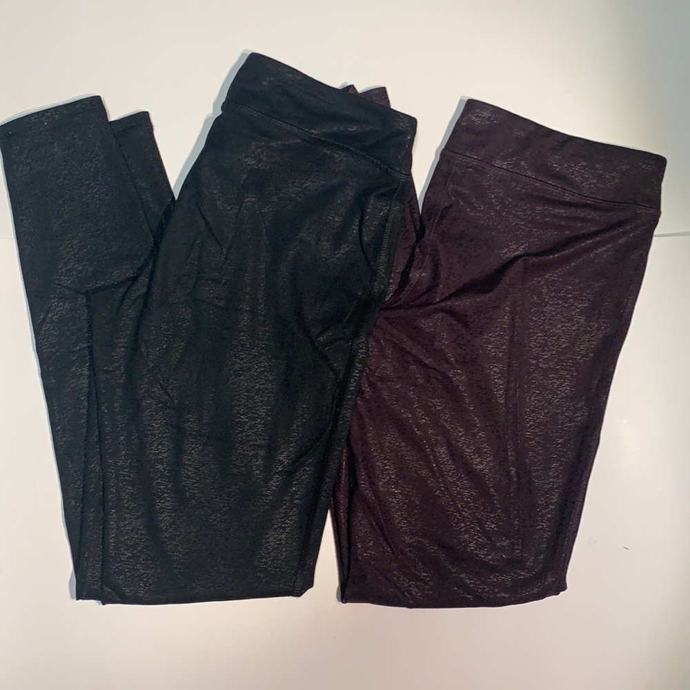 SET OF 2 Shine Leggings